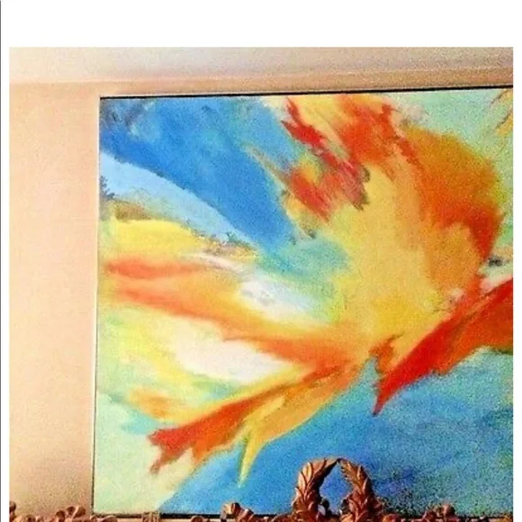 Mid Century Modern Large Oil Painting 1960’s - Picture 7 of 12